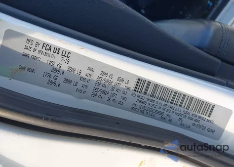 2019 Dodge Durango Gt Plus Awd from USA, damaged, VIN 1C4RDJDG5KC839989